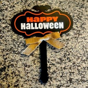 Halloween plant sign